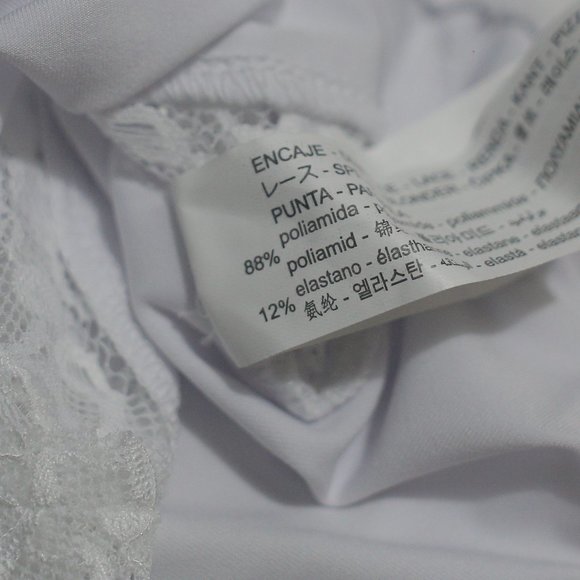 NWT Lace Stretchy White Zara Bodysuit. - Picture 6 of 9